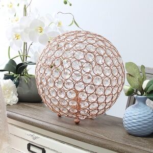 Elegant Crystal Ball Decorative Accent